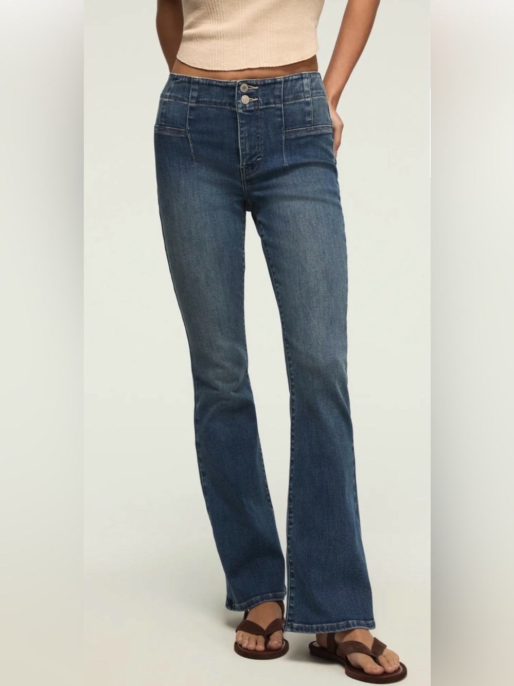 Lucky Brand Stevie High Rise Flare Jeans Dark Wash NWT Size 10/30